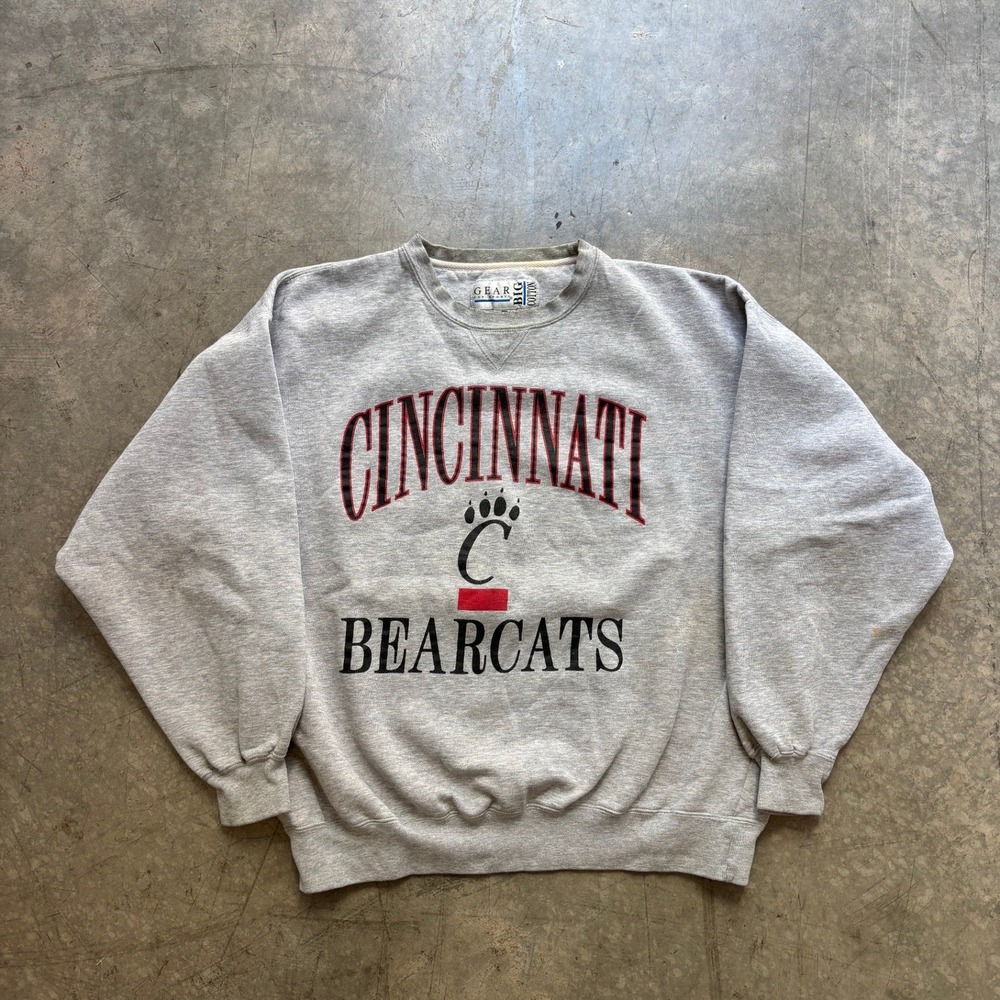 Vintage Cincinnati Bearcats Gear For Sports Crewneck Size XL Size